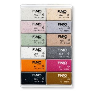 Комплект глина Staedtler Fimo Effect Boho, 12цвята х 25g