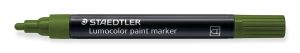 Маркер Staedtler Lumocolor Paint 349, акрилен, МАСЛЕНО ЗЕЛЕН