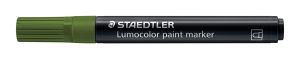 Маркер Staedtler Lumocolor Paint 349, акрилен, МАСЛЕНО ЗЕЛЕН