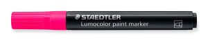 Маркер Staedtler Lumocolor Paint 349, акрилен, НЕОНРОЗОВ