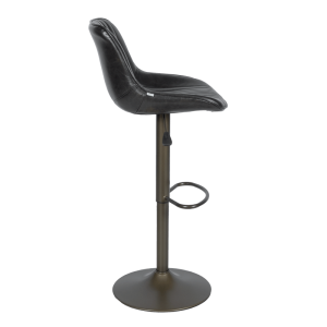 Бар стол PORUS - черно злато