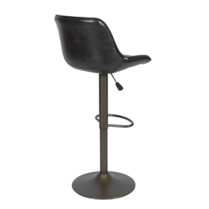 Бар стол PORUS - черно злато