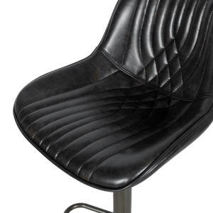 Бар стол PORUS - черно злато