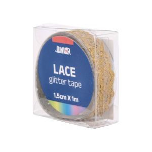 Самозалепваща се лента Junior, с брокат, асорти