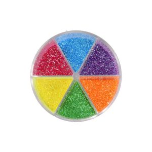 Брокат Junior, неонови цветове, 50 g, 6 цвята