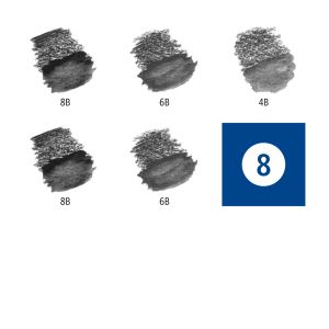 Комплект акварелни  моливи Staedtler Mars Lumograph, 5 броя + четка