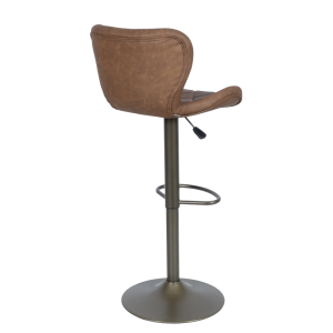 Бар стол DALVEY - червен-кафяв