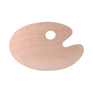 Палитра Standart Pop Able, овална, дървена, 20 х 30 cm