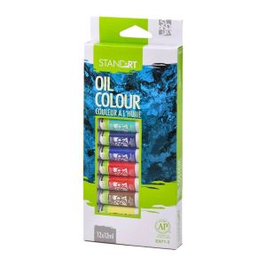 Маслени бои Standart Oil, в тубички по 12 ml, 12 цвята