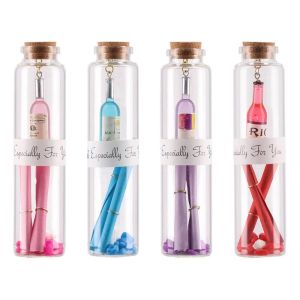 Шишенце със съобщение Takk Elixir, стъклено, асорти, 1 брой