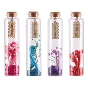 Шишенце с цвете Takk Elixir, стъклено, асорти, 1 брой