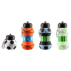 Бутилка Takk Roby, спорт, сгъваема, 550 ml, асорти, 1 брой