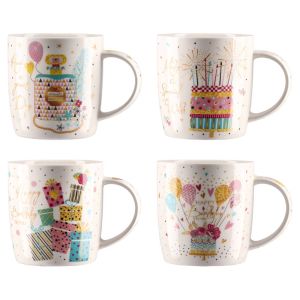 Чаша Takk Becky, рожден ден, керамична, в кутия, асорти