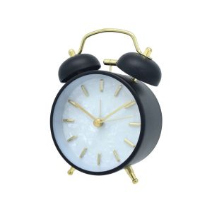 Часовник Takk Tick Tale, настолен, 12 cm, черен