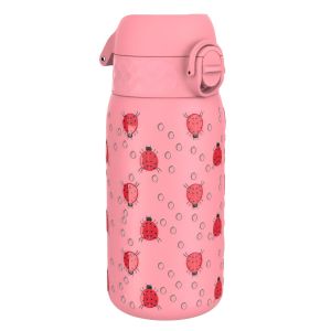 Бутилка за вода Ion8 Print, метална, 400ml, КАЛИНКИ