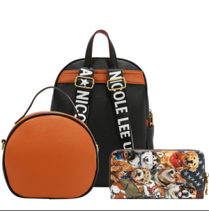 Комплект 2 чанти и портфейл Nicole Lee, Best smile