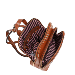 Раница Nicole Lee, 28.6x10.2x31.1 cm, кафява