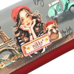 Портфейл Nikky, 19x10x4 cm, Eiffel dreams