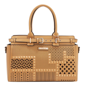 Чанта Nicole Lee, 41x25x15 cm, светлокафява