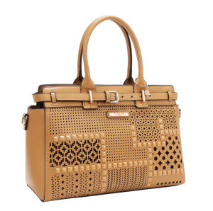 Чанта Nicole Lee, 41x25x15 cm, светлокафява