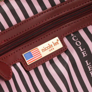 Чанта Nicole Lee, 35.5x22x15.5 cm, бордо