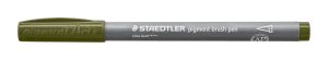 Флумастер Staedtler Pigment Brush 371, МАСЛИНЕН