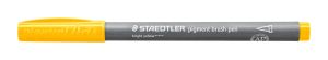 Флумастер Staedtler Pigment Brush 371, ТЪМНО ЖЪЛТ