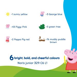 Флумастри Staedtler NJ Peppa Pig 329, 6 цвята
