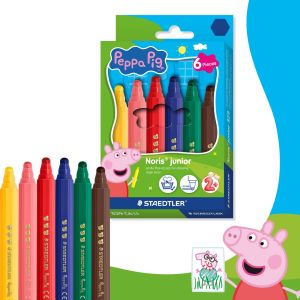 Флумастри Staedtler NJ Peppa Pig 329, 6 цвята