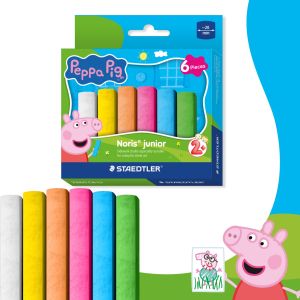 Тебешир Staedtler NJ Peppa Pig, 6 цвята