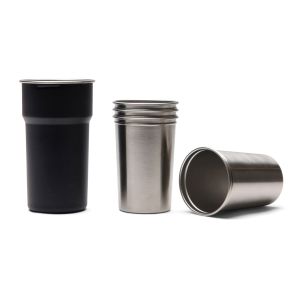 Комплект чаши Vinga, с примка и капак, 450 ml, в кутия, 4 броя