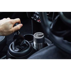 Термочаша Black+Blum, заключваща се, 340 ml, сива