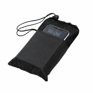 Office 1 Дъждобран Rainman, с качулка, в чанта с джоб, 140 x 203 cm, черен