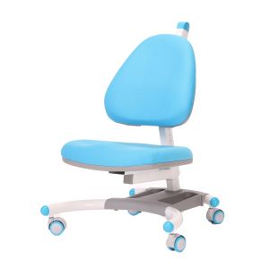 Ергономичен стол RFG Ergo Tech, детски, с регулируема височина, до 120 kg, от I до XII клас, син, сглобена мостра