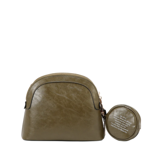 Чанта Nicole Lee, 24.5x20x10.5 cm, тъмнозелена