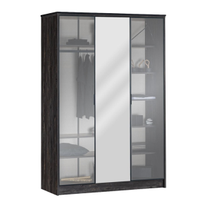 Трикрилен детски гардероб COSMOS