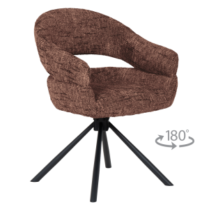 Трапезен стол SACABA - тъмнокафяв