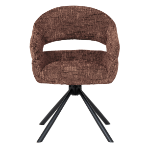 Трапезен стол SACABA - тъмнокафяв