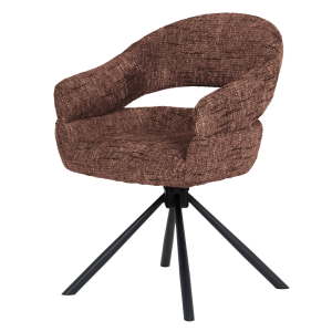 Трапезен стол SACABA - тъмнокафяв