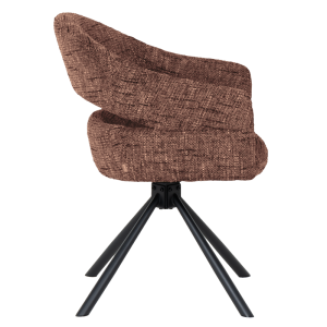 Трапезен стол SACABA - тъмнокафяв