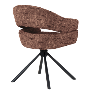 Трапезен стол SACABA - тъмнокафяв