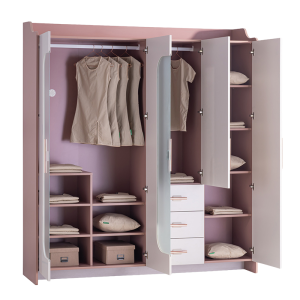 Четирикрилен гардероб ESTELLA