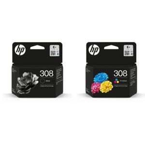 Оригинален патрон HP 6L6S6UE, No308, 160 страници/5%, Black+Color
