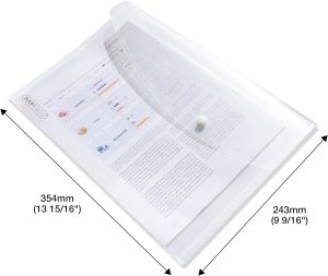 Rapesco Папка Eco GRS, PP, с копче, A4+, прозрачна, 10 броя