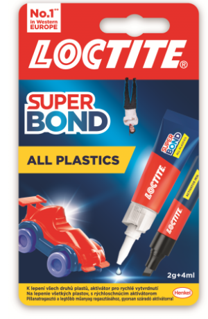 Loctite Super Bond Всички видове пластмаса
