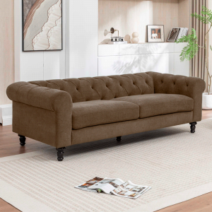 Диван тройка CHESTER - кафяв