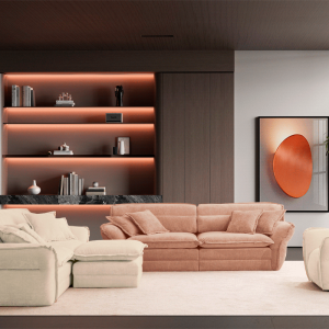 Диван тройка MELLOW - праскова