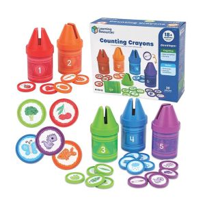 Learning Resources Комплект пастели за сортиране и броене
