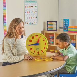 Learning Resources Образователен часовник, с числова линия и попит числа