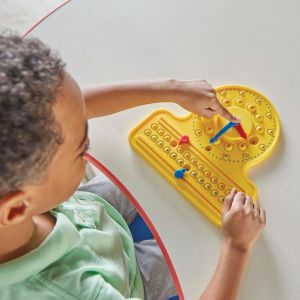 Learning Resources Образователен часовник, с числова линия и попит числа